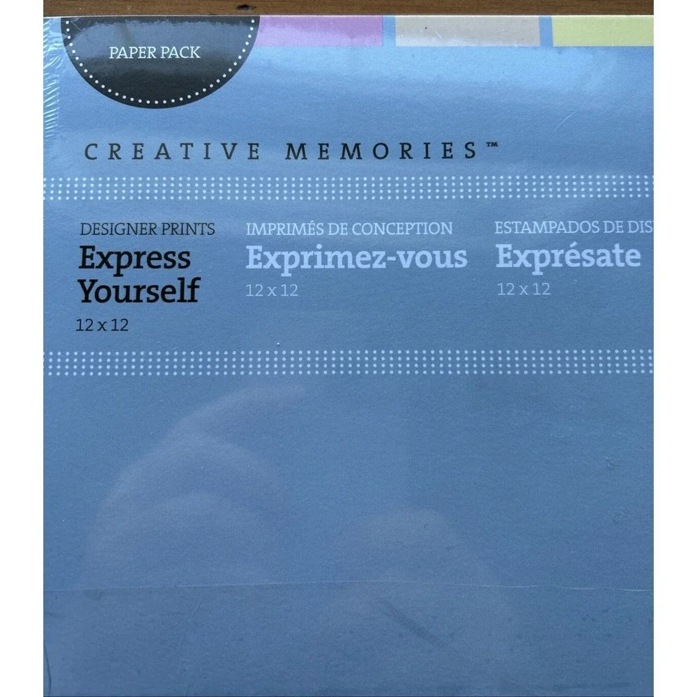 Creative memories,‎ designer prints, express yourself, paper pack 12 x 12
